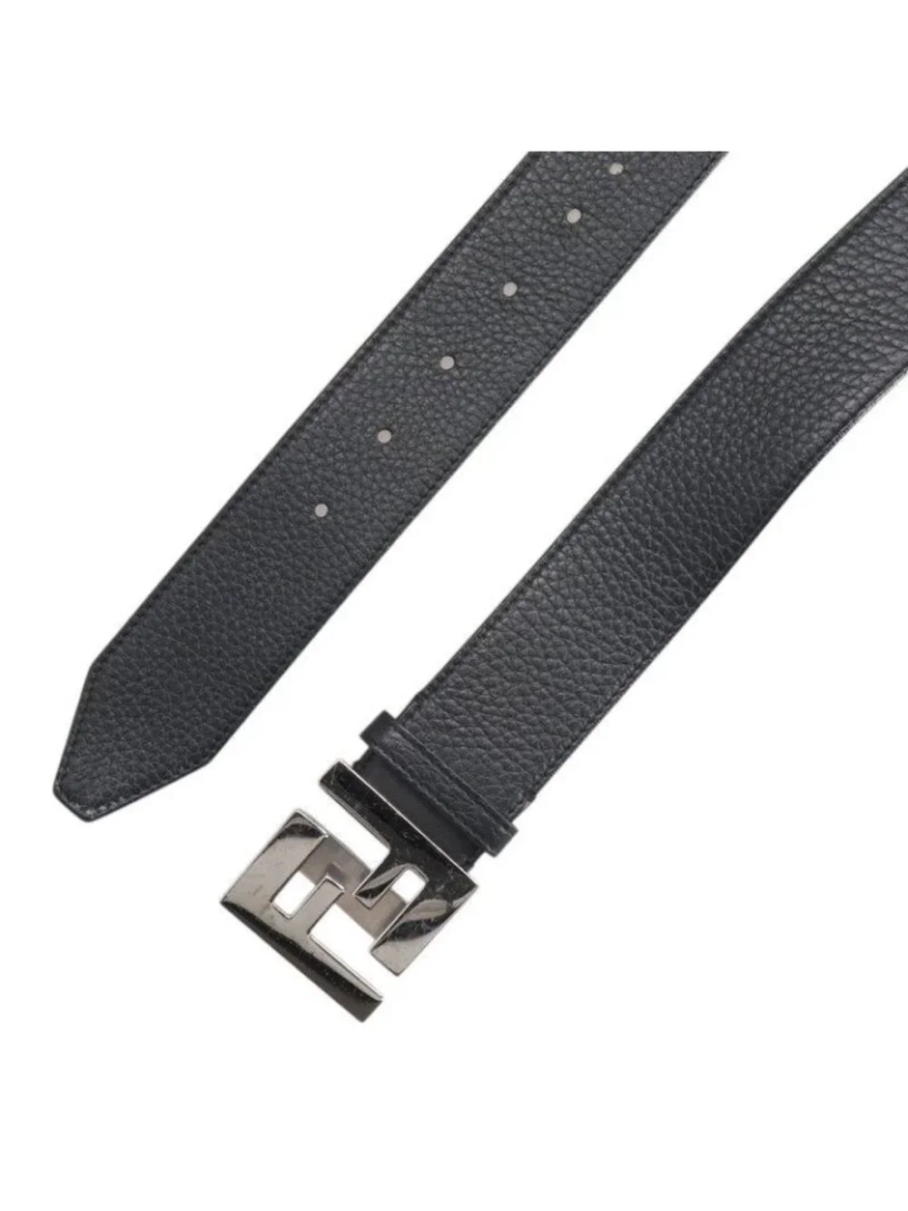 Fendi Logo Buckle Leather Belt 85